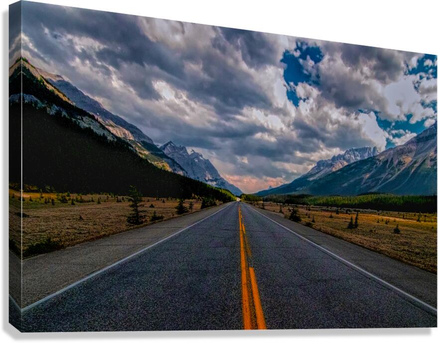Road to Jasper National Park Canvas Print