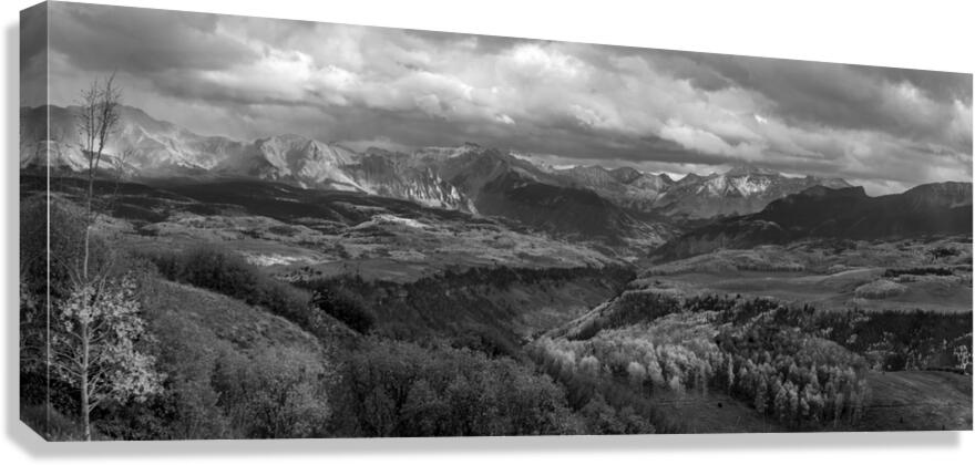 Uncompahgre Sunset Panorama near Telluride  Canvas Print