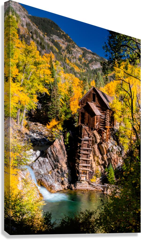 Autumn at the Crystal Mill Canvas Print