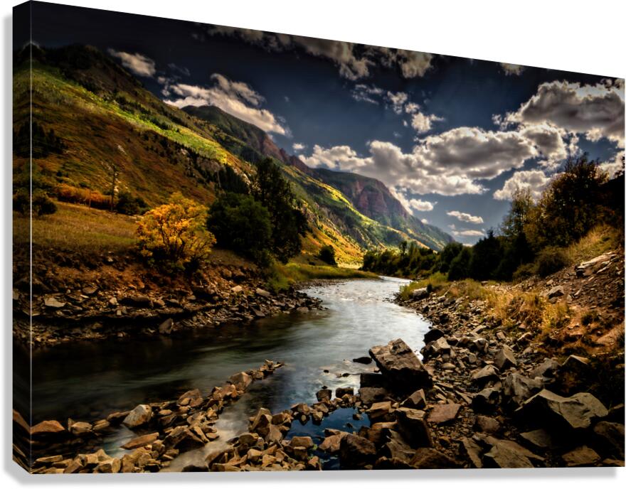 Colorado Crystal River in Autumn Canvas Print
