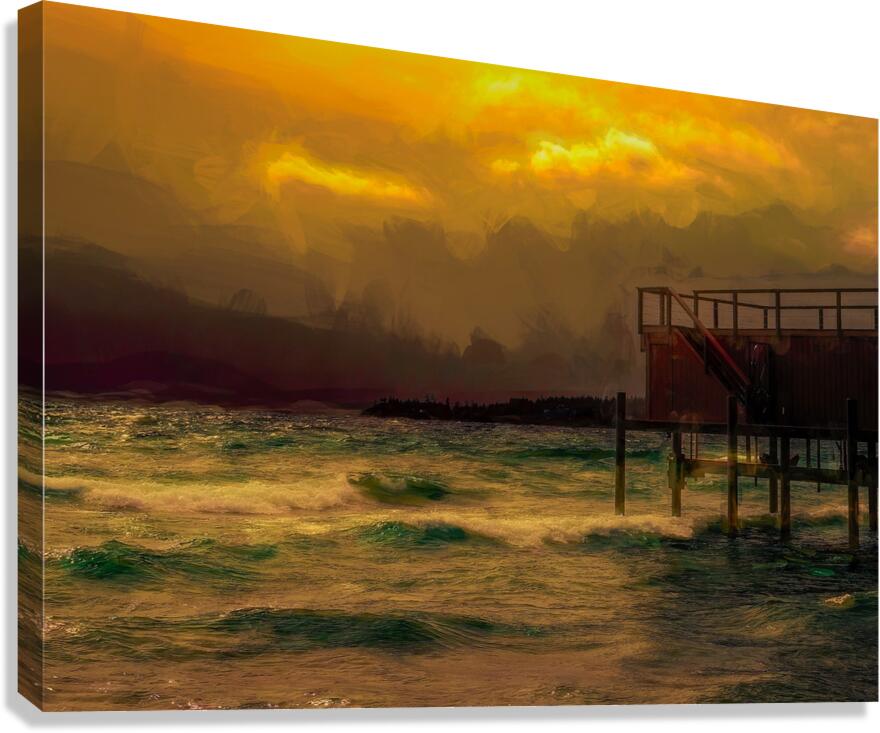 Lake Tahoe Sunset Storms Are Here Canvas Print