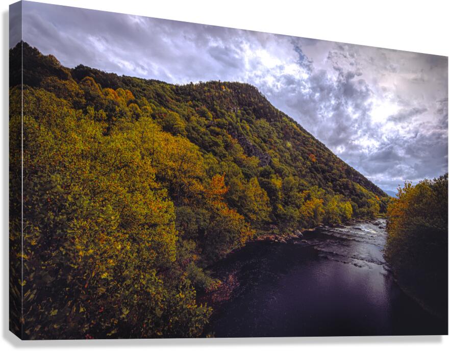Lake Moomaw Gorge in Autumn Canvas Print