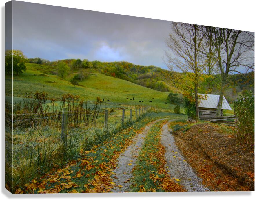 Hot Springs Virginia Farm Cabin Canvas Print