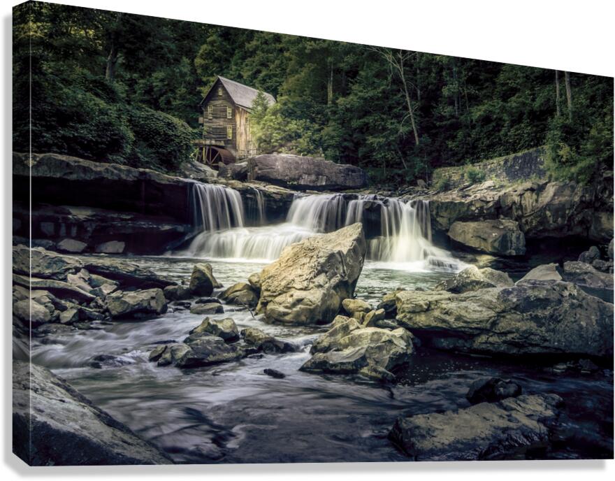 High Water at Glade Creek  Mill Canvas Print