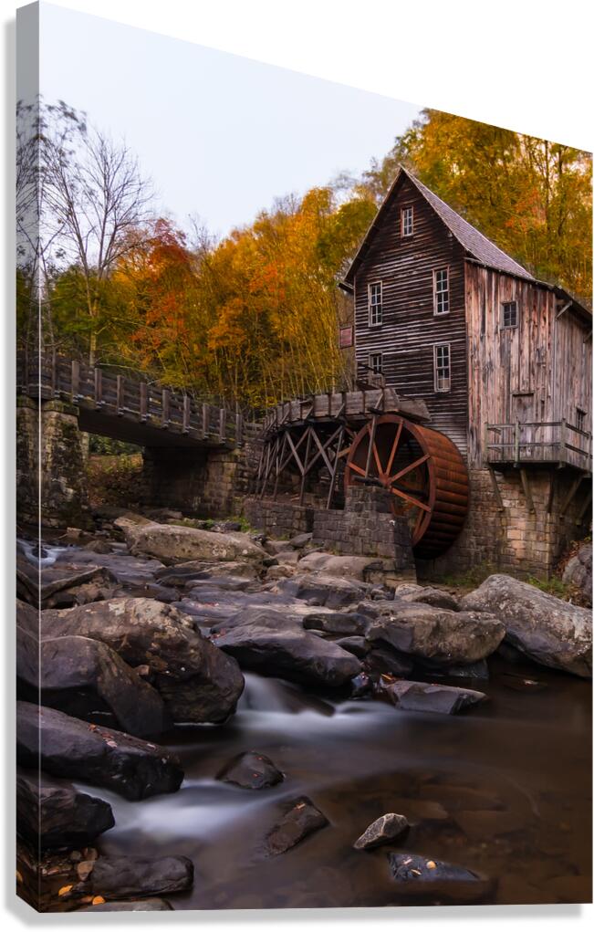 Glade Creek Mill Autumn Splendor Canvas Print