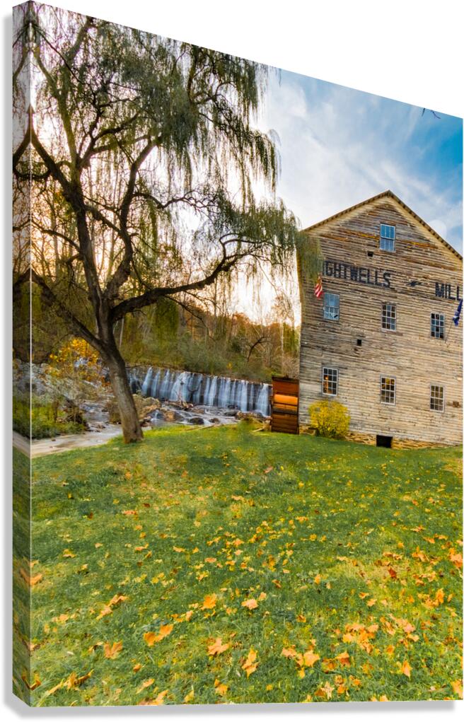 Brightwell Gristmill in Autumn Canvas Print