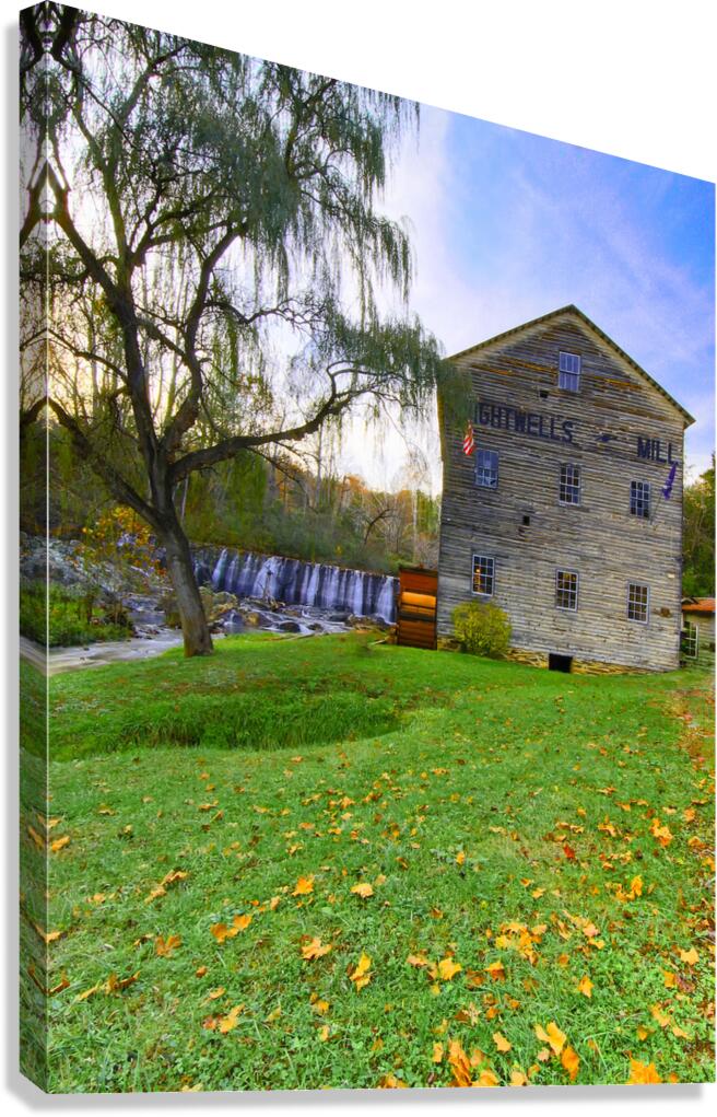 Brightwell Gristmill in Autumn Canvas Print