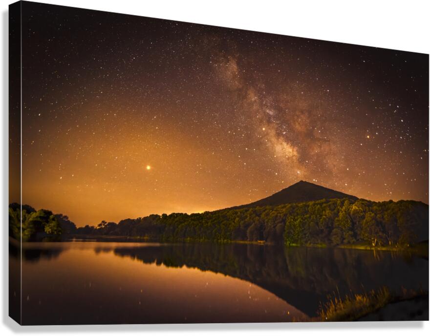Blue Ridge Parkway Milky Way Canvas Print