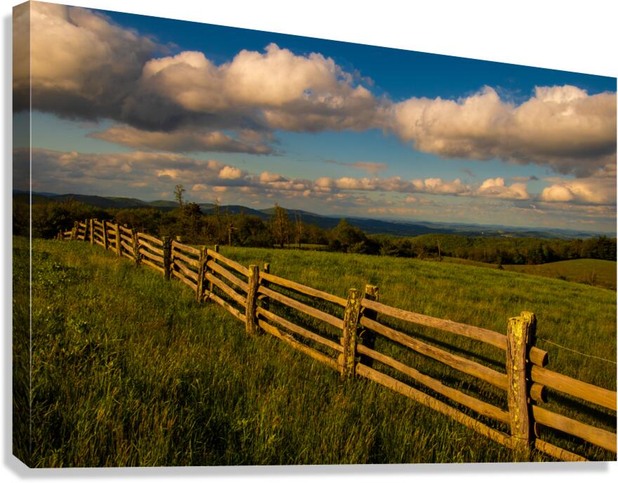 Blue Ridge Mountain Hilltop Canvas Print