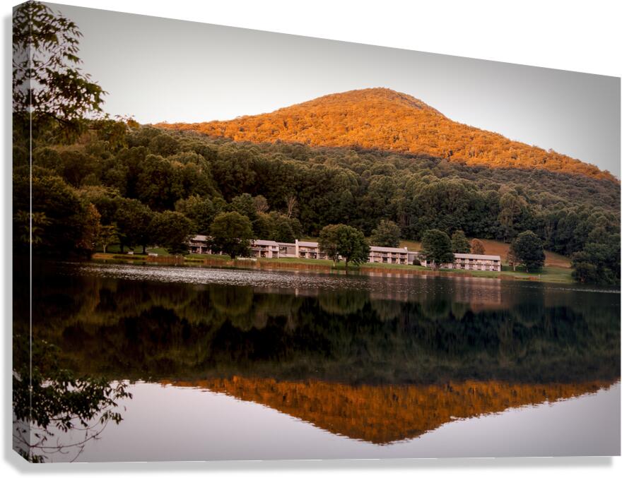Peaks of Otter Lodge Flat Top Mountain Canvas Print
