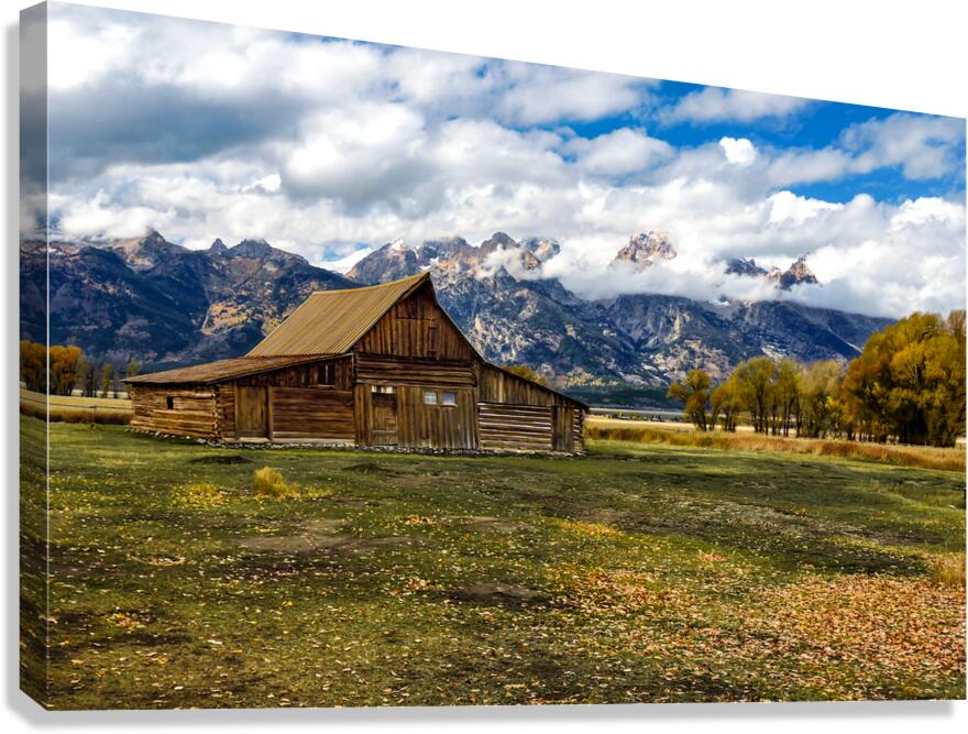 Grand Teton Moulton Mormon Barn Canvas Print