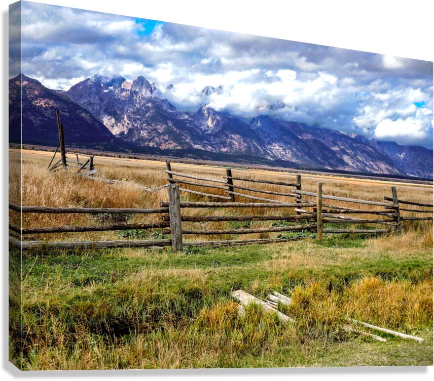 Mormon Desert Ranch Mountain Storms Canvas Print