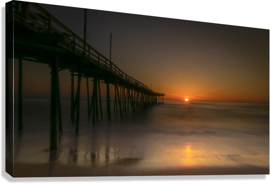 Nags Head Pier at Sunrise Canvas Print