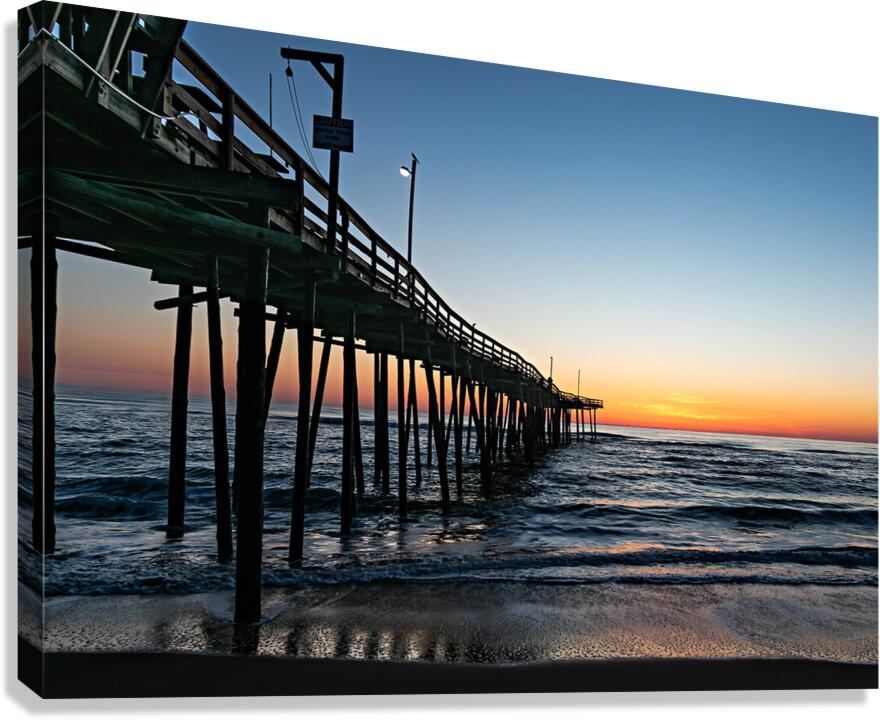 Nags Head  OBX Pier Sunrise  Canvas Print