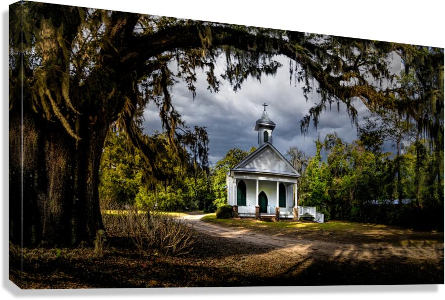 Grace Episcopal Chapel Rockville South Carolina Canvas Print