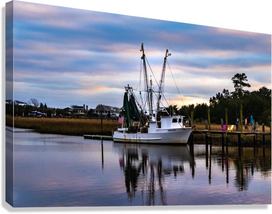 McClellanville South Carolina Shrimper Canvas Print