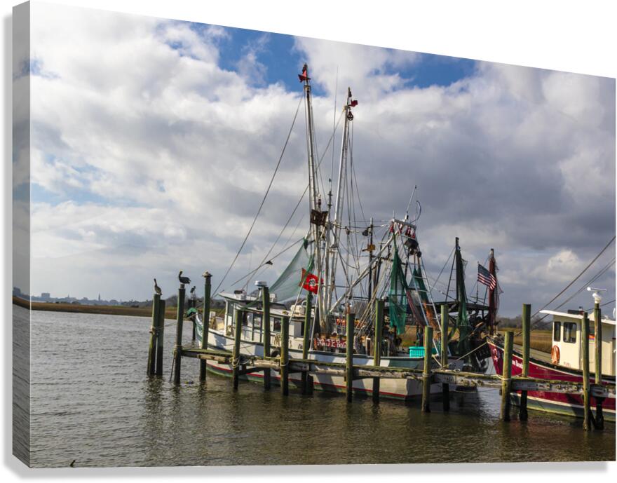 Mount Pleasant Shem Creek Shrimper Canvas Print