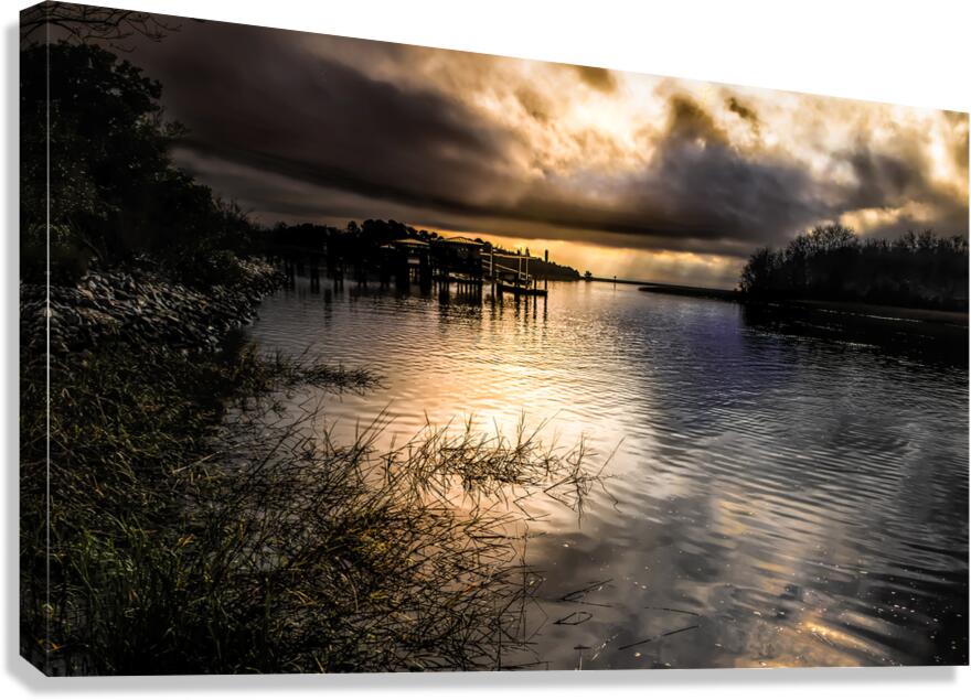 McClellanville Storms Over Jeremy Creek Canvas Print