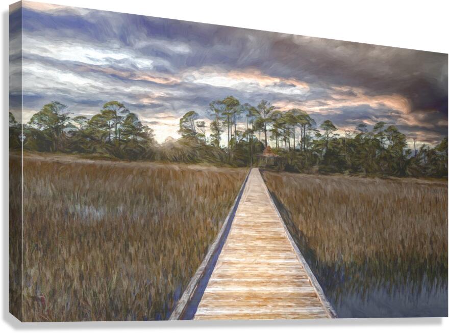 Hunting Island Marsh Walk Canvas Print