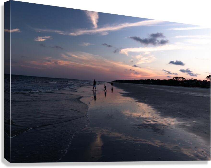 The Hilton Head  Perfect Beach Sunset Canvas Print