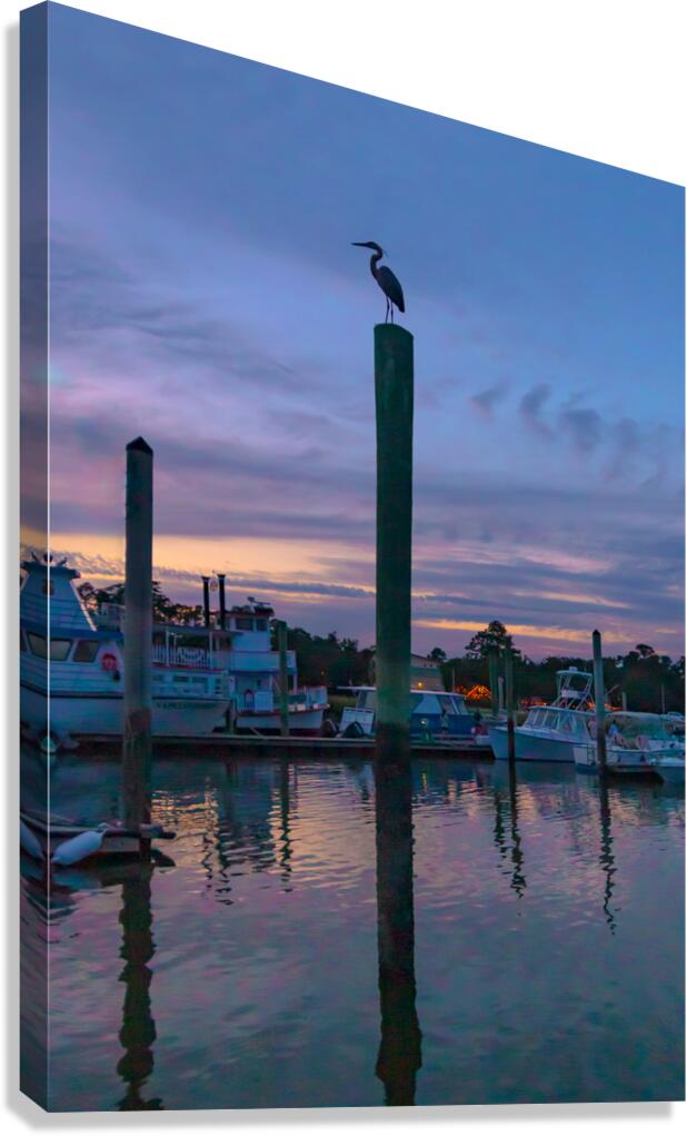 Hilton Head Harbor Sunset Canvas Print