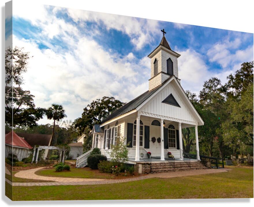 Edisto Trinity Episcopal Church Canvas Print