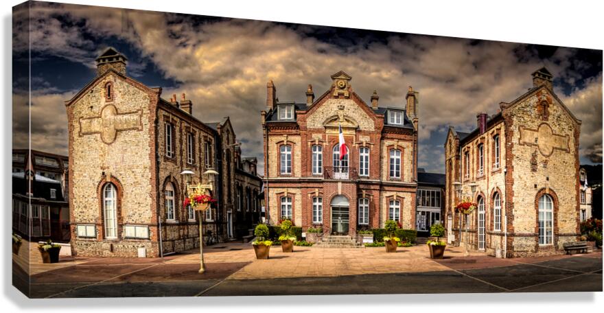 Houlgate Normandy France Town Hall Canvas Print