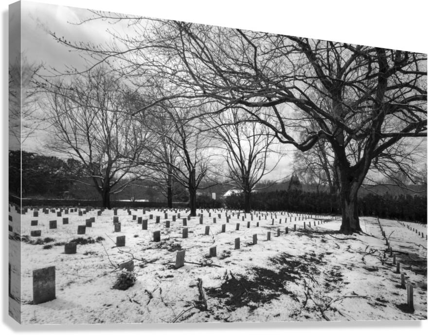 Lynchburg Old City Cemetery in Winter Canvas Print