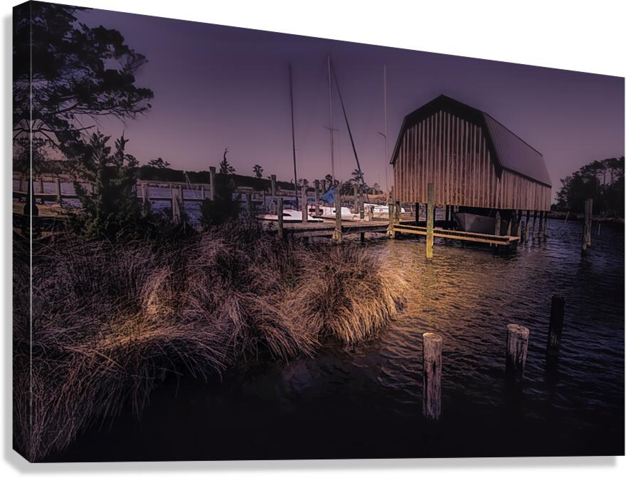 Roanoke Island Boathouse Canvas Print
