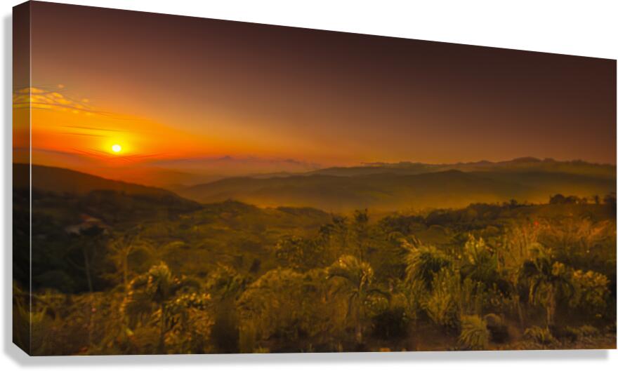 Costa Rica Mountain Plantation  Canvas Print