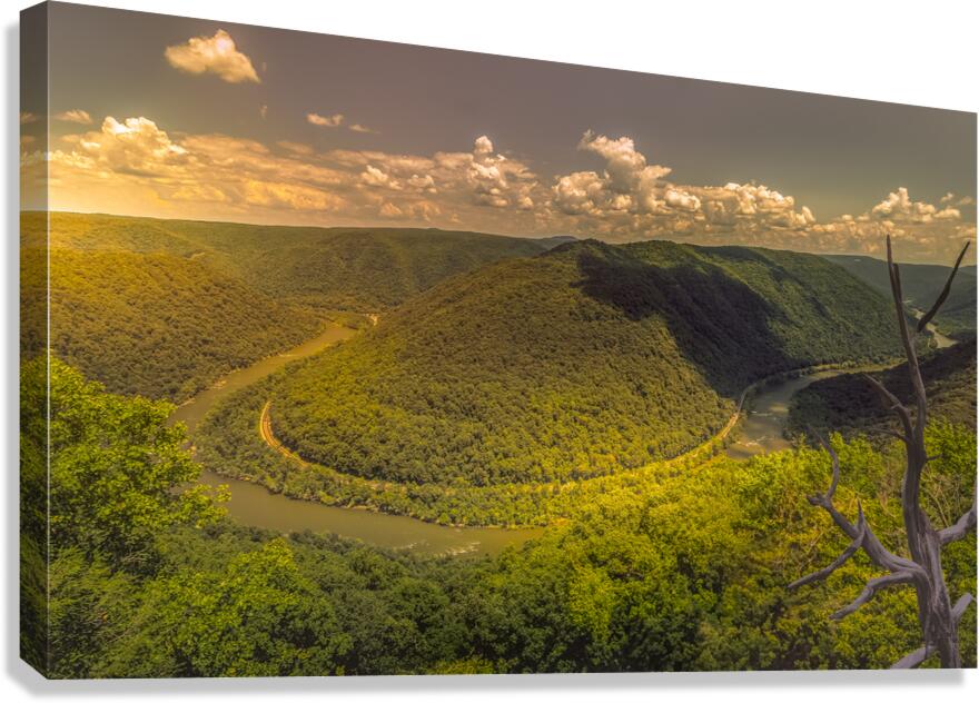 New River  Gorge National Park Grandview Overlook Canvas Print