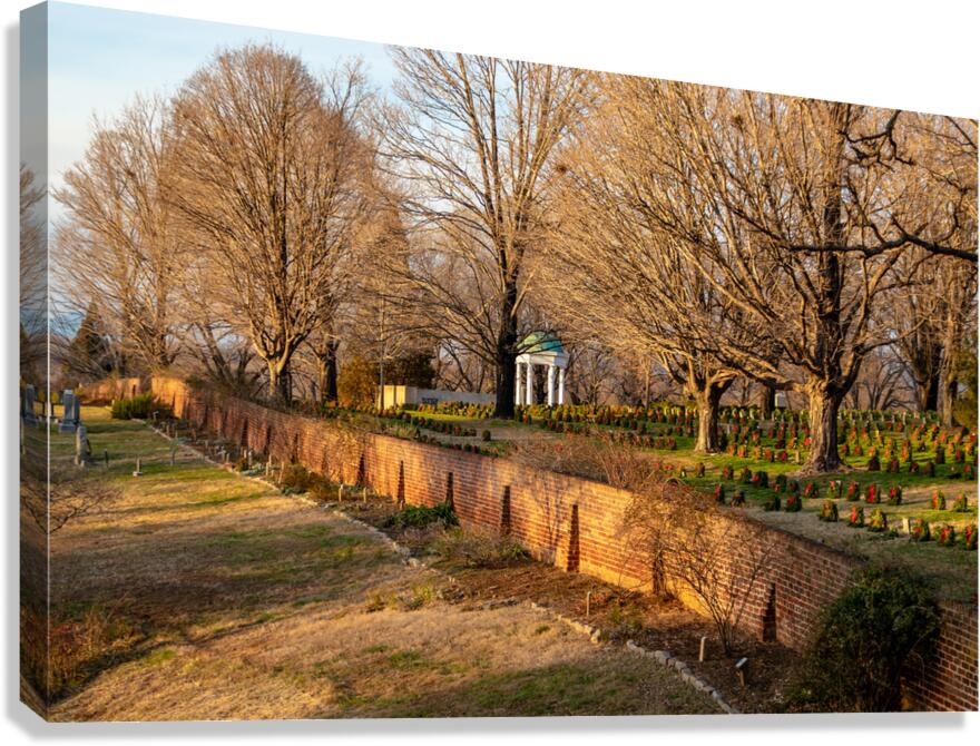 Lynchburg Old City Cemetery Wall Canvas Print