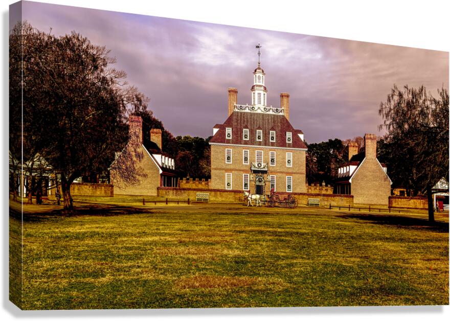 Christmas at the Williamsburg  Governors Palace Canvas Print