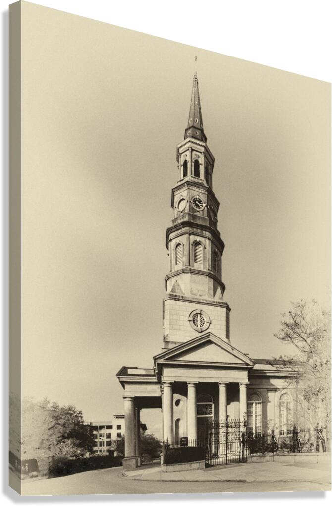 Old Charleston Church  Canvas Print
