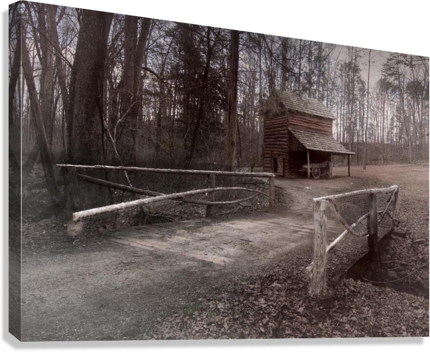 Booker T Washington Monument Barn and Buggy Canvas Print