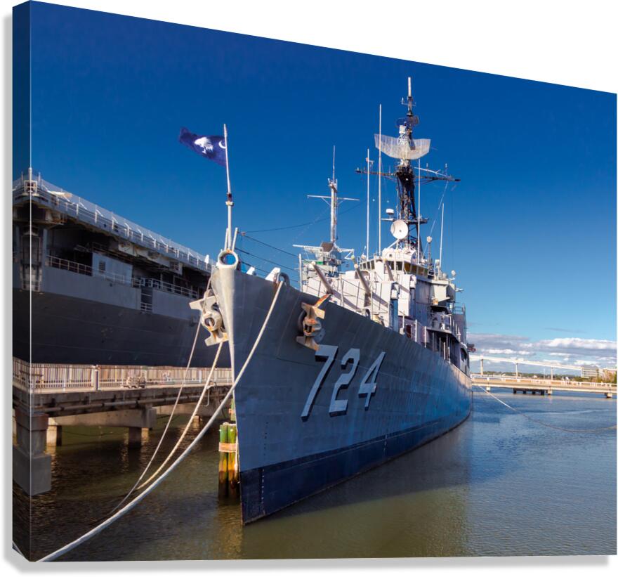 USS Laffey 724 Destroyer Canvas Print