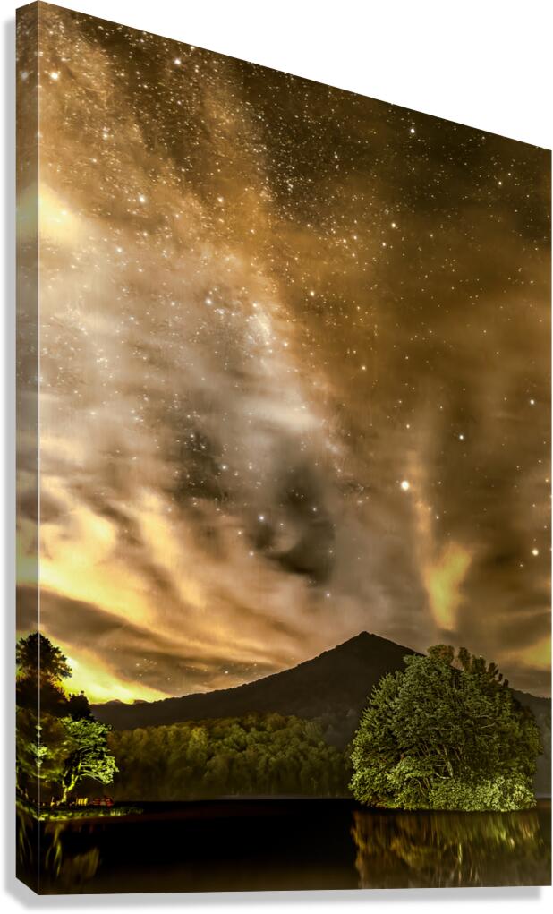 Blue Ridge Parkway Milky Way Canvas Print