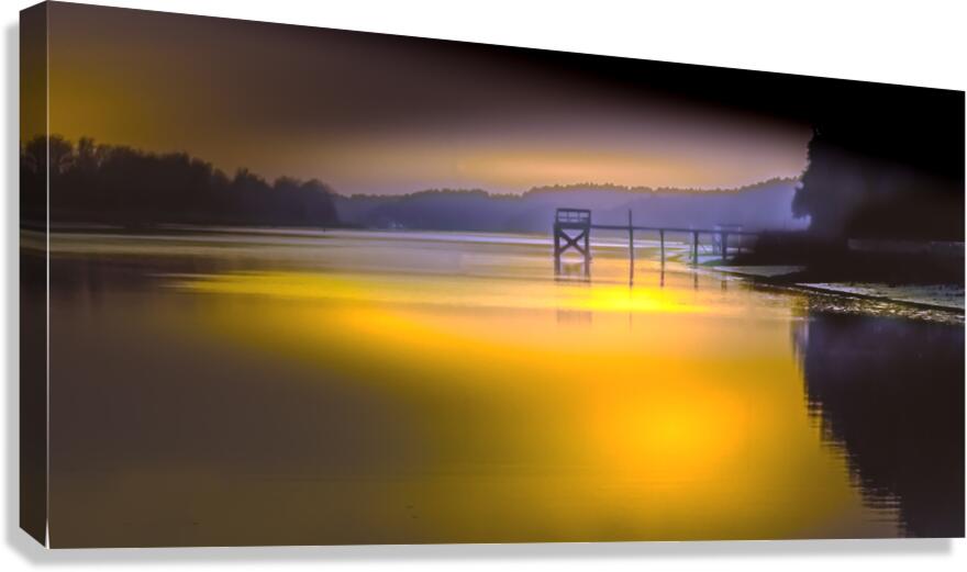 SC Inland Coastal Waterway Dock Canvas Print