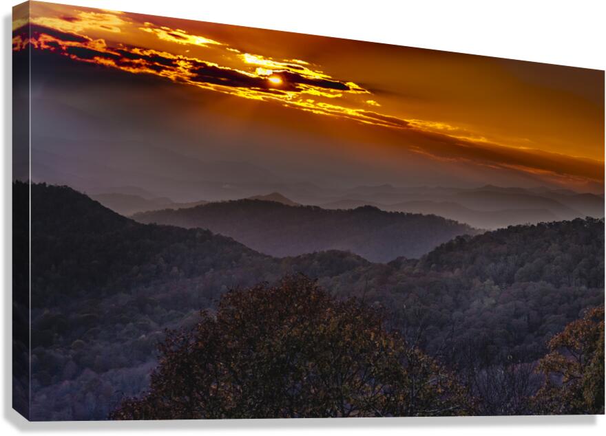 Smoky Mountains Cherokee National Forest Canvas Print