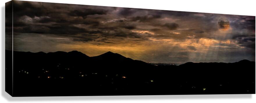 Night of the Eclipse  off the Blue Ridge Parkway Canvas Print