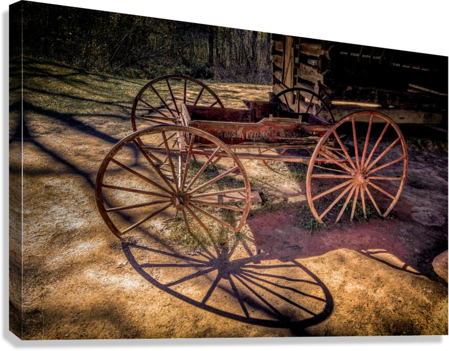 Tennessee Cades Cove Tipton Place  Buckboard Canvas Print