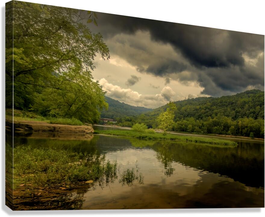 West Virginia New River Hawks Nest Park  Canvas Print