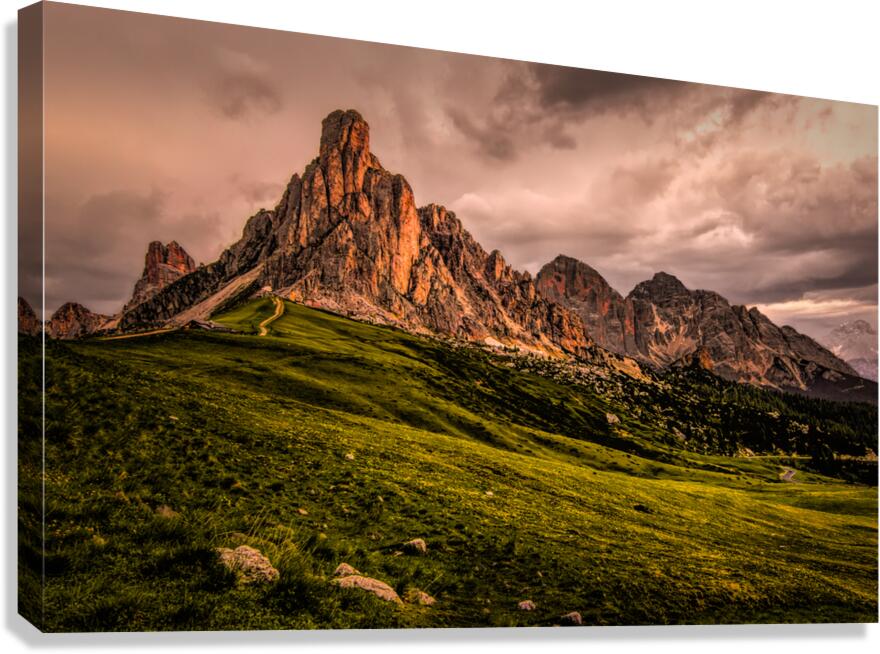 Italian Dolomite Passo Giau Canvas Print