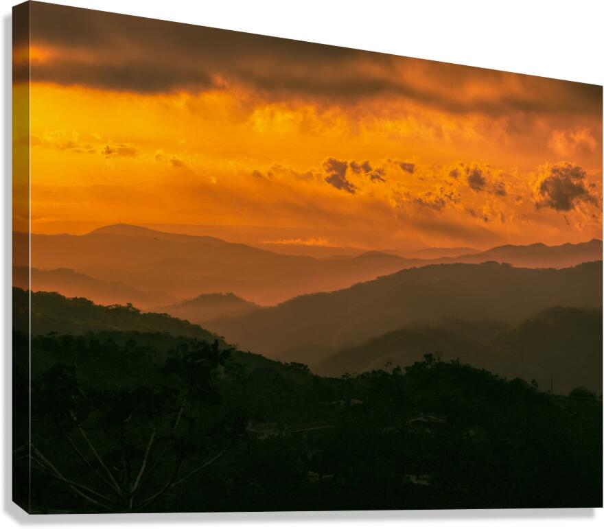 Fire in the Sky Canvas Print