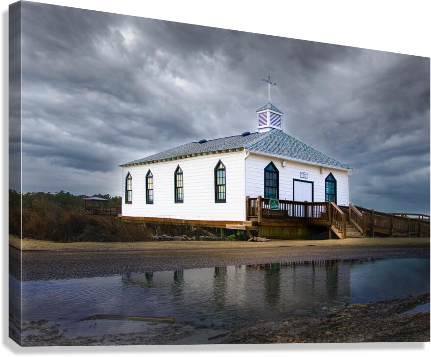 Pawleys Island Chapel Reflections Canvas Print