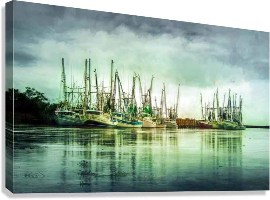 Georgia Shrimper Boats Canvas Print