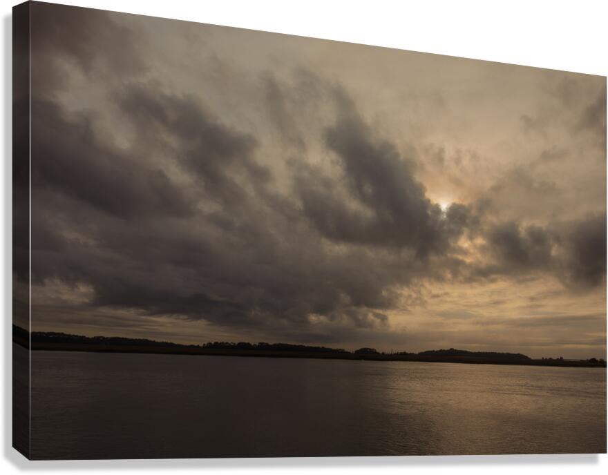 Port Royal Sound South Carolina Storm Clouds Canvas Print