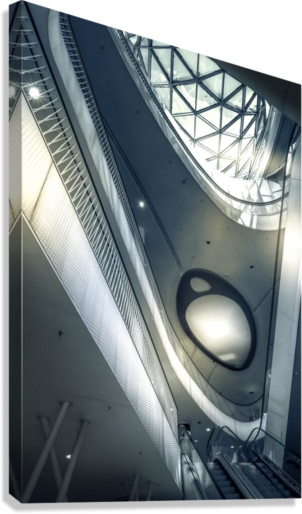 Frankfurt MyZeil Architecture Ceiling Canvas Print