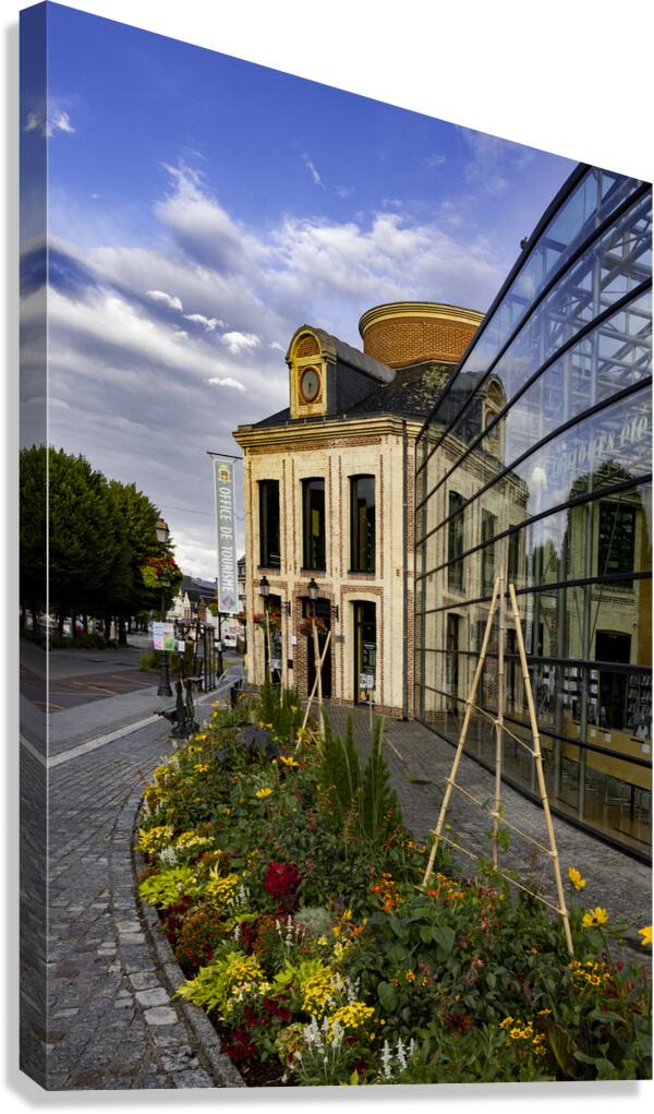 Honfleur Visitor Center Reflections Canvas Print