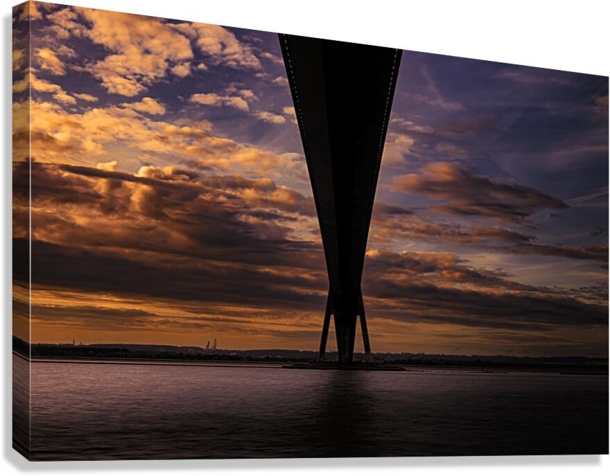 Le Havre Honfleur Bridge Canvas Print